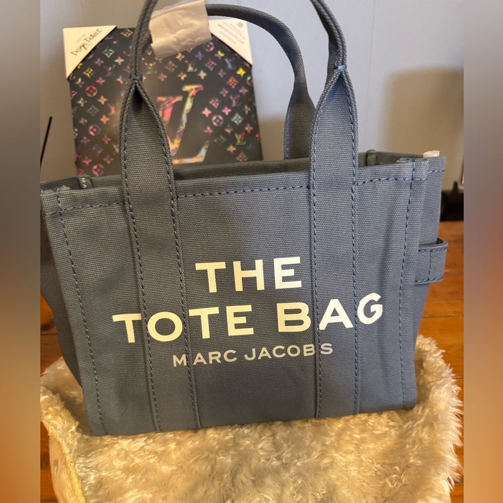 Marc Jacobs Blue Tote Bag Canvas